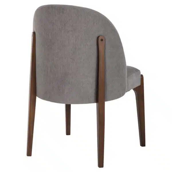 ΚΑΡΕΚΛΑ ΤΡΑΠΕΖΑΡΙΑΣ RAMMER HM9744.01 RUBBERWOOD ΣΕ ΚΑΡΥΔΙ-ΓΚΡΙ ΥΦΑΣΜΑ 57x55x86Υεκ. - Image 5