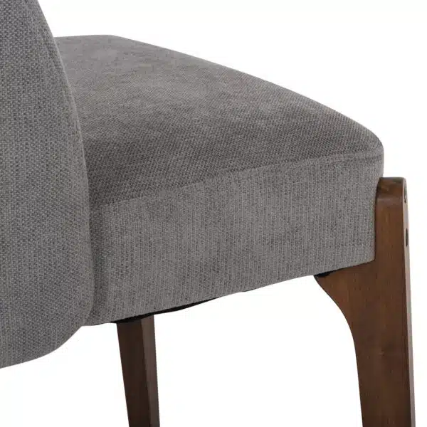 ΚΑΡΕΚΛΑ ΤΡΑΠΕΖΑΡΙΑΣ RAMMER HM9744.01 RUBBERWOOD ΣΕ ΚΑΡΥΔΙ-ΓΚΡΙ ΥΦΑΣΜΑ 57x55x86Υεκ. - Image 7