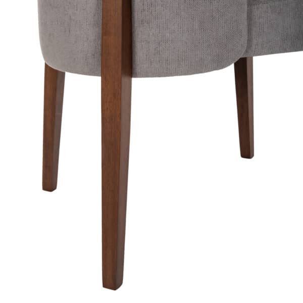 ΚΑΡΕΚΛΑ ΤΡΑΠΕΖΑΡΙΑΣ RAMMER HM9744.01 RUBBERWOOD ΣΕ ΚΑΡΥΔΙ-ΓΚΡΙ ΥΦΑΣΜΑ 57x55x86Υεκ. - Image 8