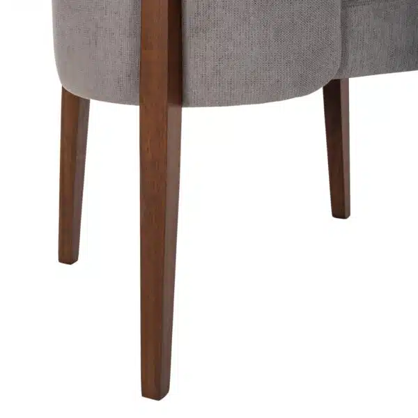 ΚΑΡΕΚΛΑ ΤΡΑΠΕΖΑΡΙΑΣ RAMMER HM9744.01 RUBBERWOOD ΣΕ ΚΑΡΥΔΙ-ΓΚΡΙ ΥΦΑΣΜΑ 57x55x86Υεκ. - Image 8