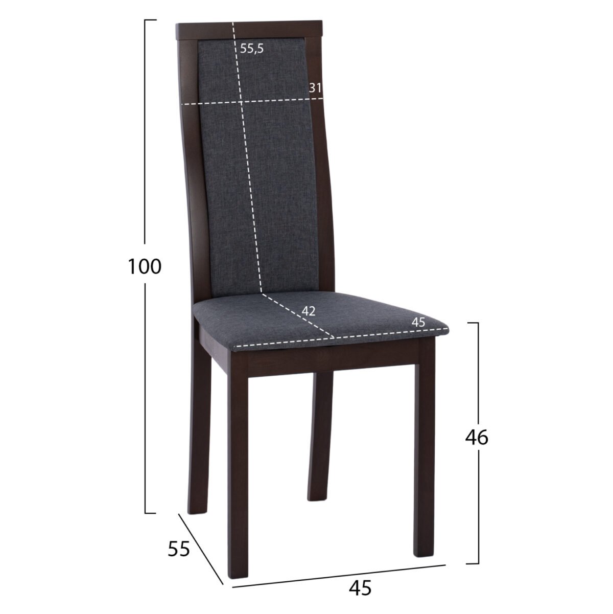 ΚΑΡΕΚΛΑ ΑΠΟ ΟΞΙΑ ΚΑΡΥΔΙ HM9257.01 45x55x100Υ εκ. - Image 2