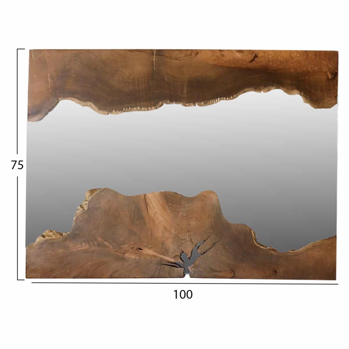 ΚΑΘΡΕΠΤΗΣ HM9364 ΑΠΟ ΜΑΣΙΦ ΞΥΛΟ ΤEAK ΦΥΣΙΚΟ 100X75YΕΚ. - Image 2