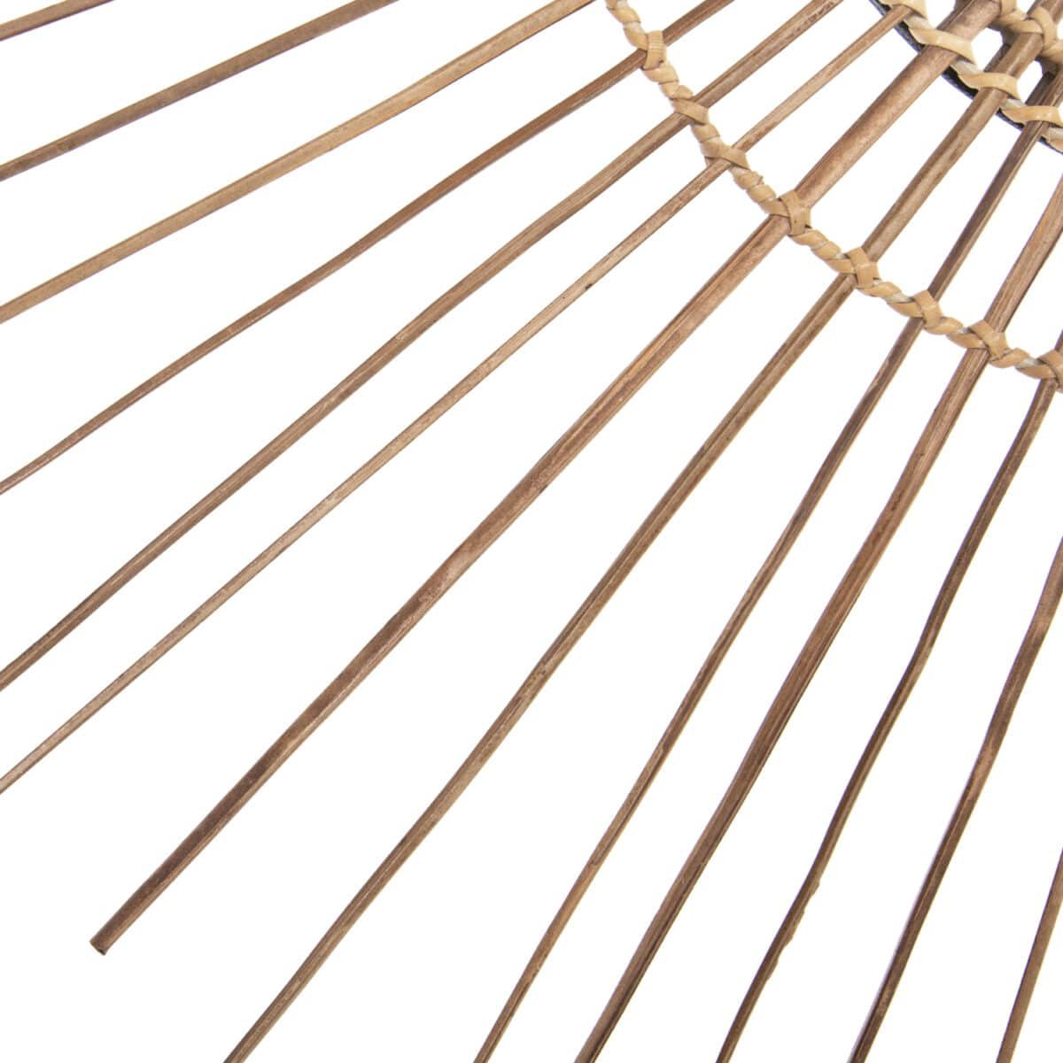 ΚΑΘΡΕΠΤΗΣ ΣΤΡΟΓΓΥΛΟΣ ΜΕ ΠΛΑΙΣΙΟ ΑΠΟ STICKS ΚΟΚΟΦΟΙΝΙΚΑ ΣΕ ΧΡΩΜΑ ΦΥΣΙΚΟ Φ85 εκ.HM7733 - Image 6