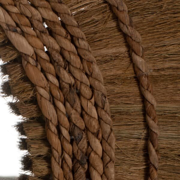 ΚΑΘΡΕΠΤΗΣ ΣΤΡΟΓΓΥΛΟΣ ΜΕ ΠΛΑΙΣΙΟ ΦΛΟΙΟ ΜΠΑΝΑΝΑΣ ΣΕ ΧΡΩΜΑ ΦΥΣΙΚΟ 100x4x100 ΕΚ.HM7735 - Image 6