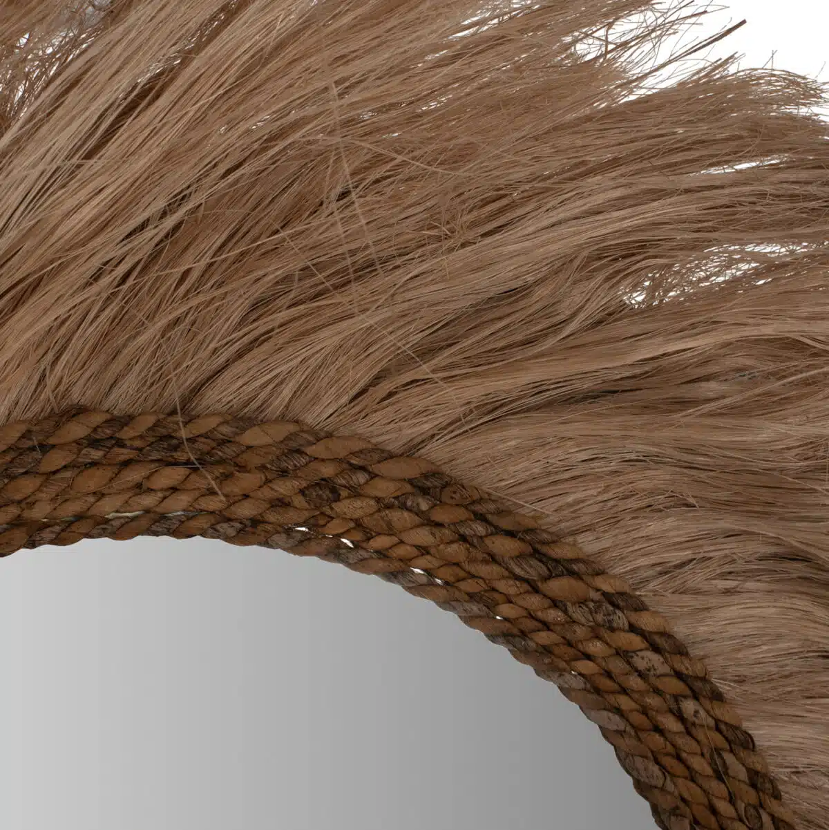 ΚΑΘΡΕΠΤΗΣ ΣΤΡΟΓΓΥΛΟΣ ΜΕ ΠΛΑΙΣΙΟ ΙΝΕΣ ΑΜΠΑΚΑ ΣΕ ΧΡΩΜΑ ΦΥΣΙΚΟ 90x4x90Υεκ.HM7729 - Image 4