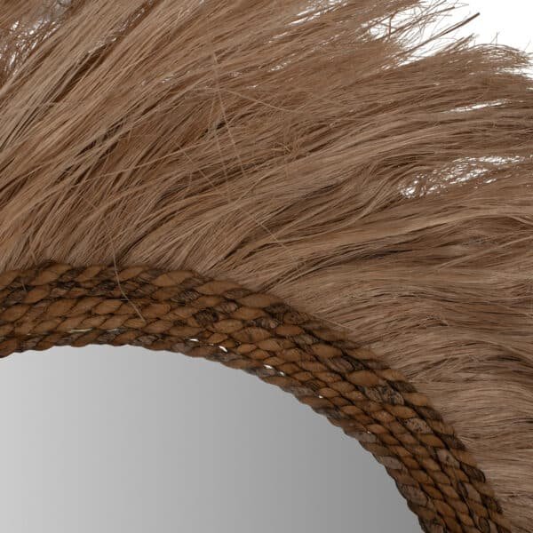 ΚΑΘΡΕΠΤΗΣ ΣΤΡΟΓΓΥΛΟΣ ΜΕ ΠΛΑΙΣΙΟ ΙΝΕΣ ΑΜΠΑΚΑ ΣΕ ΧΡΩΜΑ ΦΥΣΙΚΟ 90x4x90Υεκ.HM7729 - Image 4