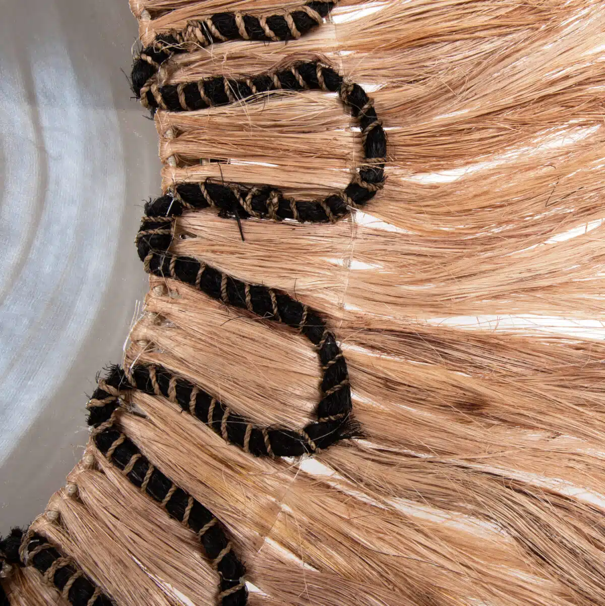 ΚΑΘΡΕΠΤΗΣ ΣΤΡΟΓΓΥΛΟΣ ΜΕ ΠΛΑΙΣΙΟ ΙΝΕΣ ΑΜΠΑΚΑ ΧΡΩΜΑ ΦΥΣΙΚΟ ΜΑΥΡΟ Φ100εκ.HM7749 - Image 6