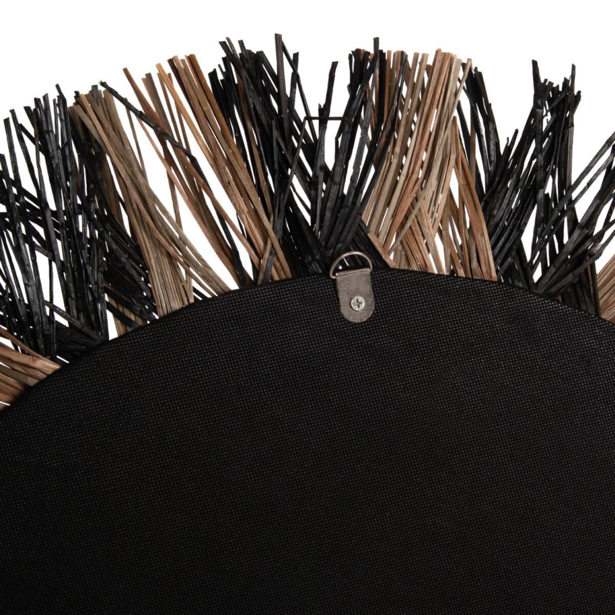 ΚΑΘΡΕΠΤΗΣ ΤΟΙΧΟΥ HM7833 ΜΕ ΠΛΕΚΤΟ ΠΛΑΙΣΙΟ MENDONG GRASS Φ70εκ ΣΕ ΜΑΥΡΟ & ΦΥΣΙΚΟ - Image 4