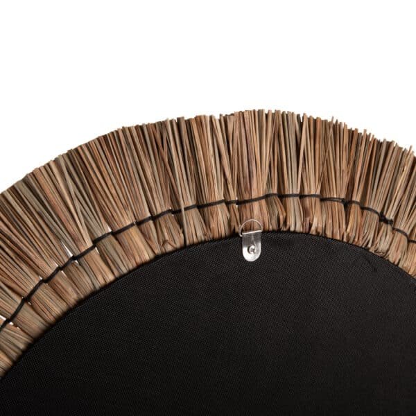 ΚΑΘΡΕΠΤΗΣ ΤΟΙΧΟΥ HM7834 ΜΕ ΠΛΕΚΤΟ ΠΛΑΙΣΙΟ MENDONG GRASS Φ70εκ ΣΕ ΜΑΥΡΟ & ΦΥΣΙΚΟ - Image 4