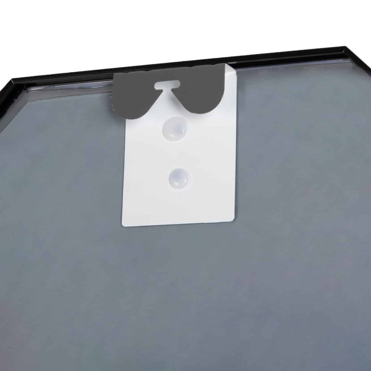 ΚΑΘΡΕΠΤΗΣ ΤΟΙΧΟΥ HM9583.01 ΟΚΤΑΓΩΝΟΣ ΣΚΕΛΕΤΟΣ ΑΛΟΥΜΙΝΙΟΥ ΜΑΥΡΟ 55,5x2,5x55,5Υεκ. - Image 5