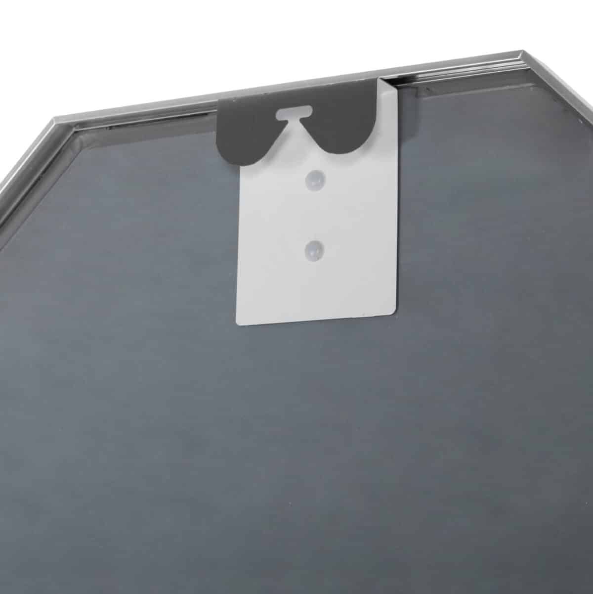 ΚΑΘΡΕΠΤΗΣ ΤΟΙΧΟΥ HM9583.40 ΟΚΤΑΓΩΝΟΣ ΣΚΕΛΕΤΟΣ ΑΛΟΥΜΙΝΙΟΥ ΑΣΗΜΙ 55,5x2,5x55,5Υεκ. - Image 5