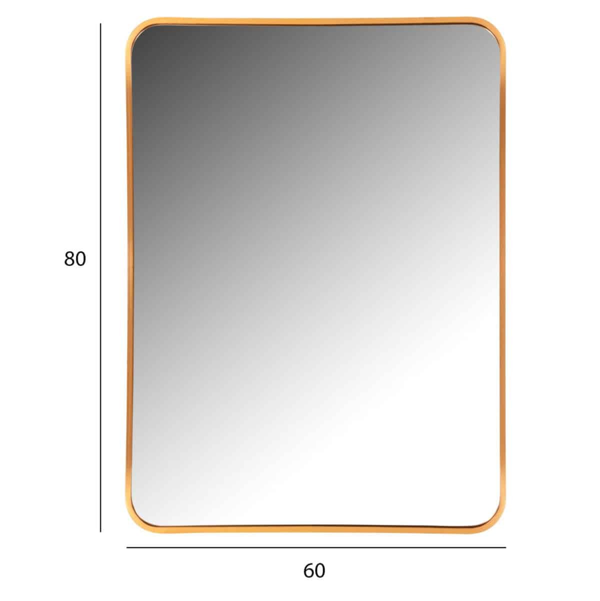 ΚΑΘΡΕΠΤΗΣ ΤΟΙΧΟΥ HM9584.30 ΣΚΕΛΕΤΟΣ ΑΛΟΥΜΙΝΙΟΥ ΧΡΥΣΟΣ 60x3x80Υεκ. - Image 2