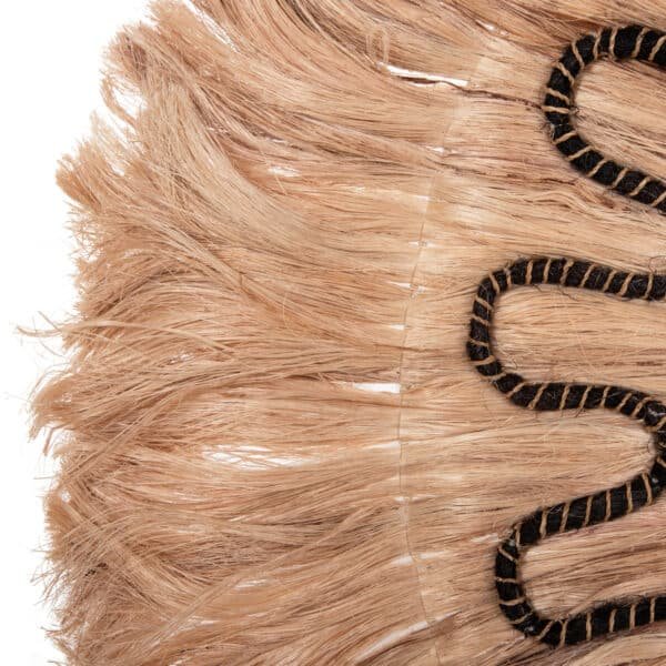 ΚΑΘΡΕΠΤΗΣ ΤΟΙΧΟΥ ΣΤΡΟΓΓΥΛΟΣ ΑΠΟ ΙΝΕΣ ΑΜΠΑΚΑ ΣΕ ΧΡΩΜΑ ΦΥΣΙΚΟ ΜΑΥΡΟ 90x4x90Yεκ.HM7750 - Image 4