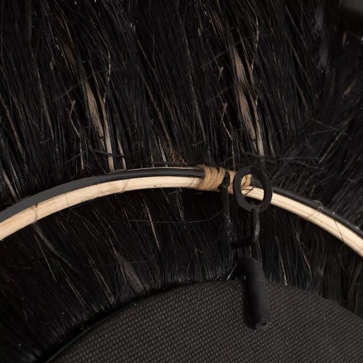 ΚΑΘΡΕΠΤΗΣ ΤΟΙΧΟΥ ΣΤΡΟΓΓΥΛΟΣ ΑΠΟ ΙΝΕΣ ΚΑΝΝΑΒΗΣ ΜΑΝΙΛΑΣ ΣΕ ΧΡΩΜΑ ΦΥΣΙΚΟ ΜΑΥΡΟ 70x4x70Υεκ.HM7737 - Image 7