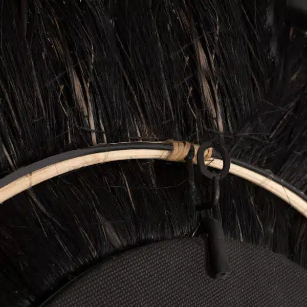 ΚΑΘΡΕΠΤΗΣ ΤΟΙΧΟΥ ΣΤΡΟΓΓΥΛΟΣ ΑΠΟ ΙΝΕΣ ΚΑΝΝΑΒΗΣ ΜΑΝΙΛΑΣ ΣΕ ΧΡΩΜΑ ΦΥΣΙΚΟ ΜΑΥΡΟ 70x4x70Υεκ.HM7737 - Image 7