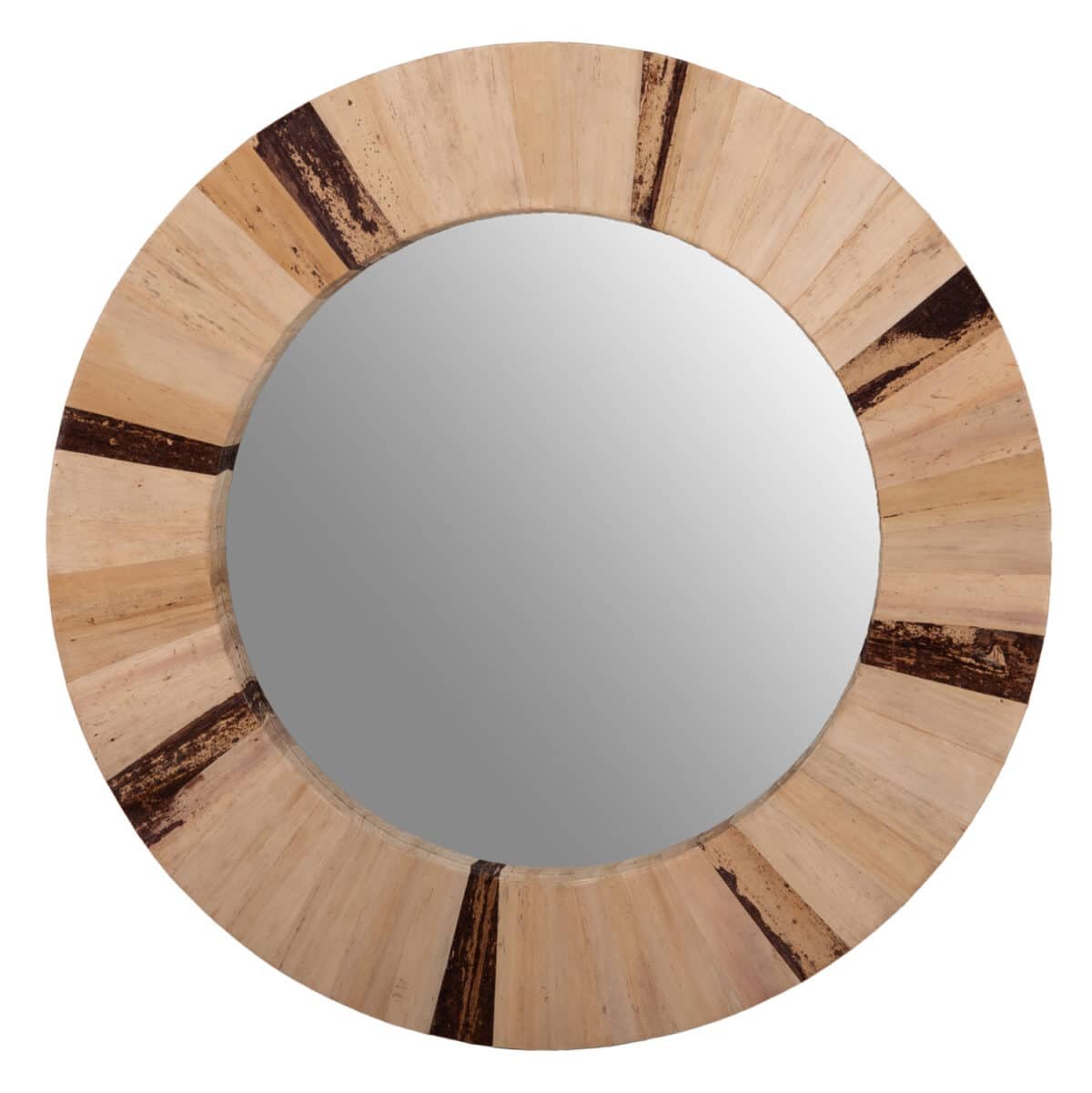 ΚΑΘΡΕΠΤΗΣ ΤΟΙΧΟΥ ΣΤΡΟΓΓΥΛΟΣ HM7837 ΠΛΑΙΣΙΟ ΙΝΕΣ ΦΟΙΝΙΚΑ ΦΥΣΙΚΟ ΧΡΩΜΑ Φ60x4εκ. - Image 3