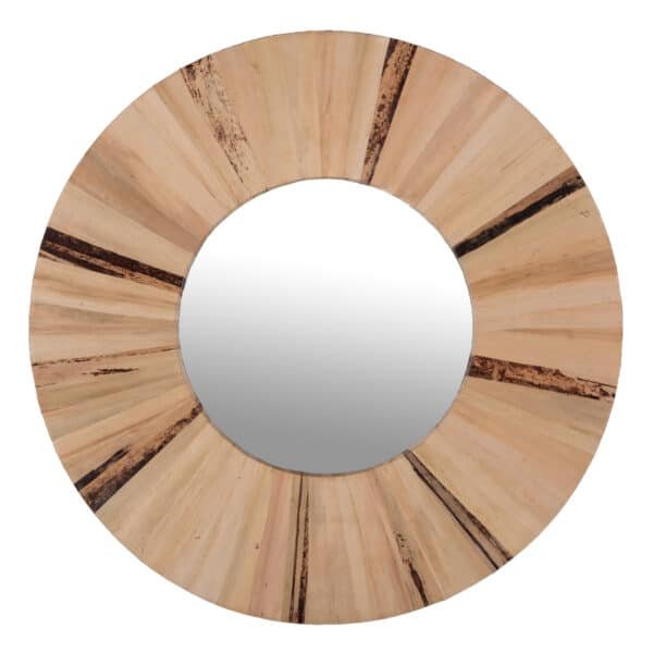 ΚΑΘΡΕΠΤΗΣ ΤΟΙΧΟΥ ΣΤΡΟΓΓΥΛΟΣ HM7838 ΠΛΑΙΣΙΟ ΙΝΕΣ ΦΟΙΝΙΚΑ ΦΥΣΙΚΟ ΧΡΩΜΑ Φ80x4εκ. - Image 3