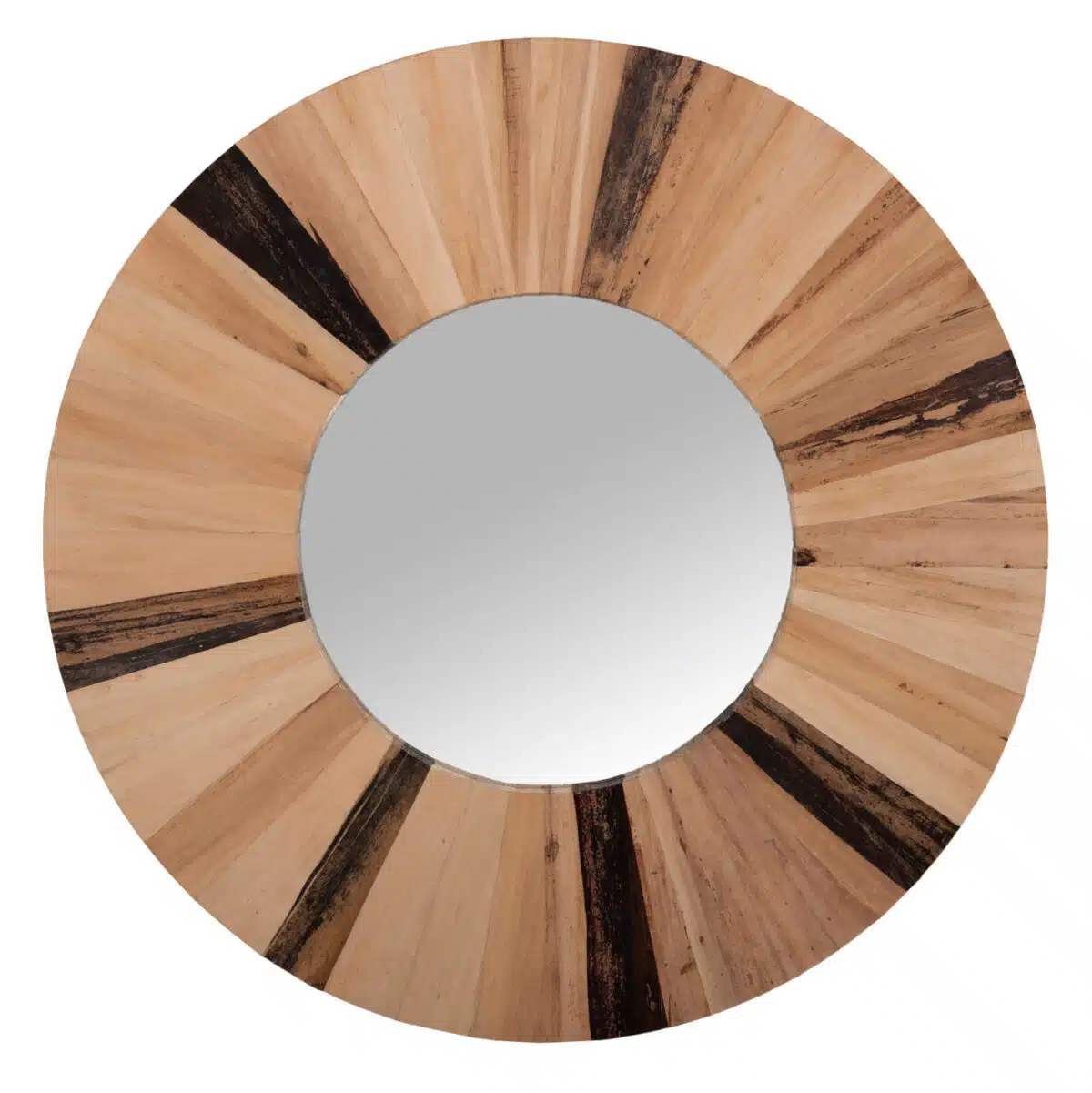 ΚΑΘΡΕΠΤΗΣ ΤΟΙΧΟΥ ΣΤΡΟΓΓΥΛΟΣ HM7839 ΠΛΑΙΣΙΟ ΙΝΕΣ ΦΟΙΝΙΚΑ ΦΥΣΙΚΟ ΧΡΩΜΑ Φ120x4εκ. - Image 3