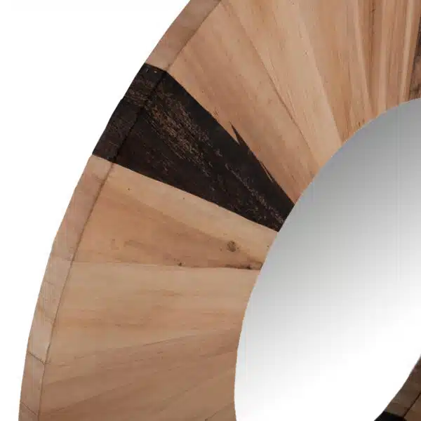 ΚΑΘΡΕΠΤΗΣ ΤΟΙΧΟΥ ΣΤΡΟΓΓΥΛΟΣ HM7839 ΠΛΑΙΣΙΟ ΙΝΕΣ ΦΟΙΝΙΚΑ ΦΥΣΙΚΟ ΧΡΩΜΑ Φ120x4εκ. - Image 4