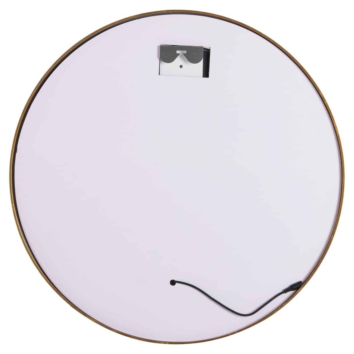 ΚΑΘΡΕΠΤΗΣ ΤΟΙΧΟΥ ΣΤΡΟΓΓΥΛΟΣ HM9580.30 ΑΛΟΥΜΙΝΙΟ ΣΕ ΧΡΥΣΟ-ΦΩΤΙΣΜΟΣ LED Φ60x3εκ. - Image 4