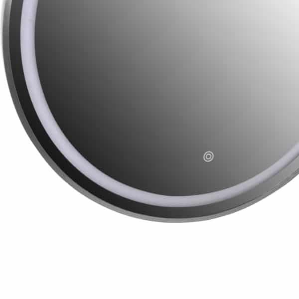 ΚΑΘΡΕΠΤΗΣ ΤΟΙΧΟΥ ΣΤΡΟΓΓΥΛΟΣ HM9580.40 ΑΛΟΥΜΙΝΙΟ ΣΕ ΓΚΡΙ-ΦΩΤΙΣΜΟΣ LED Φ60x3εκ. - Image 5