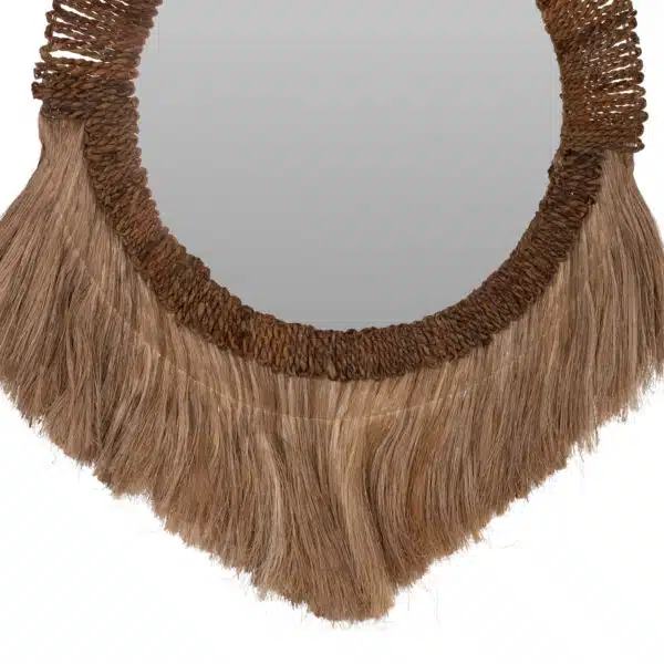 ΚΑΘΡΕΠΤΗΣ ΤΟΙΧΟΥ ΣΤΡΟΓΓΥΛΟΣ ΜΕ ΙΝΕΣ ΑΜΠΑΚΑ ΣΕ ΧΡΩΜΑ ΦΥΣΙΚΟ 70x4x90Yεκ.HM7804 - Image 3