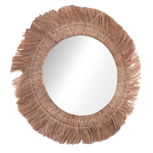 ΚΑΘΡΕΠΤΗΣ ΤΟΙΧΟΥ ΣΤΡΟΓΓΥΛΟΣ ΜΕ ΙΝΕΣ ΑΜΠΑΚΑ ΣΕ ΧΡΩΜΑ ΦΥΣΙΚΟ 120x4x120Yεκ.HM7747 - Image 3