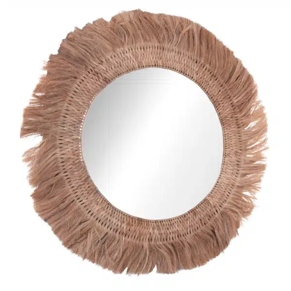 ΚΑΘΡΕΠΤΗΣ ΤΟΙΧΟΥ ΣΤΡΟΓΓΥΛΟΣ ΜΕ ΙΝΕΣ ΑΜΠΑΚΑ ΣΕ ΧΡΩΜΑ ΦΥΣΙΚΟ 120x4x120Yεκ.HM7747 - Image 3