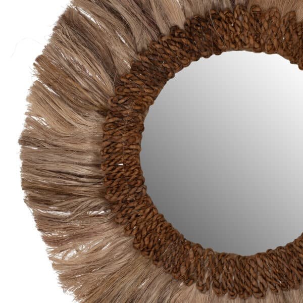 ΚΑΘΡΕΠΤΗΣ ΤΟΙΧΟΥ ΣΤΡΟΓΓΥΛΟΣ ΠΛΑΙΣΙΟ ΙΝΕΣ ΑΜΠΑΚΑ ΣΕ ΧΡΩΜΑ ΦΥΣΙΚΟ 60x4x60Yεκ.HM7731 - Image 3