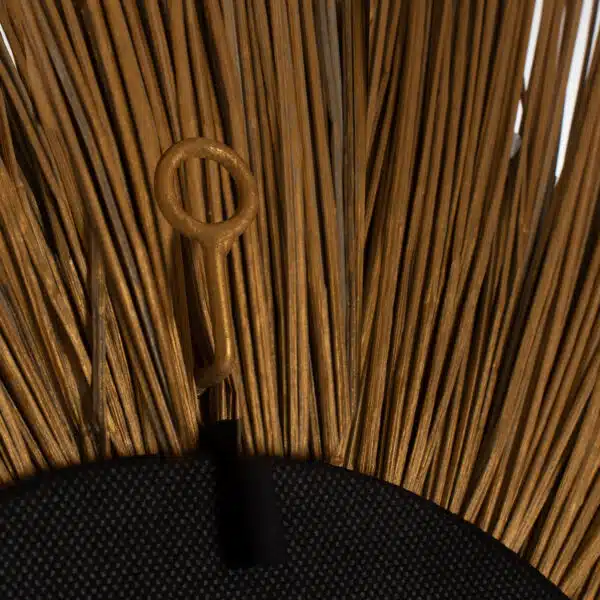 ΚΑΘΡΕΠΤΗΣ ΤΟΙΧΟΥ ΣΤΡΟΓΓΥΛΟΣ MENDONG GRASS ΠΛΑΙΣΙΟ ΣΕ ΧΡΩΜΑ ΧΡΥΣΟ Φ65εκ.HM7801 - Image 6