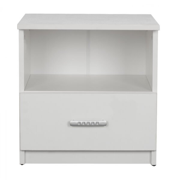 ΚΟΜΟΔΙΝΟ ADLER ΜΕΛΑΜΙΝΗΣ ΛΕΥΚΟ HM2431.03 45x40x48 εκ. - Image 3