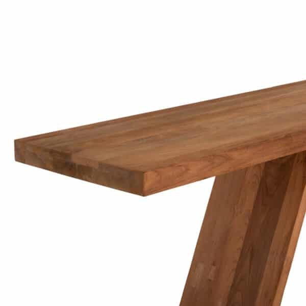 ΚΟΝΣΟΛΑ ΑΠΟ ΞΥΛΟ ΤΕΑΚ ΦΥΣΙΚΟ ΧΡΩΜΑ HM9555 220x50x90Υεκ. - Image 4