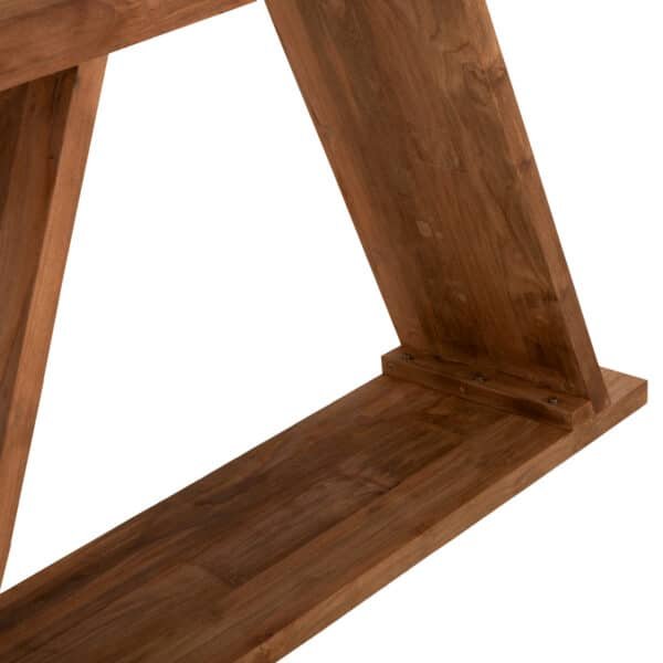 ΚΟΝΣΟΛΑ ΑΠΟ ΞΥΛΟ ΤΕΑΚ ΦΥΣΙΚΟ ΧΡΩΜΑ HM9555 220x50x90Υεκ. - Image 5