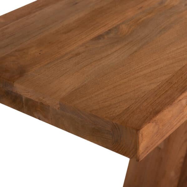 ΚΟΝΣΟΛΑ ΑΠΟ ΞΥΛΟ ΤΕΑΚ ΦΥΣΙΚΟ ΧΡΩΜΑ HM9555 220x50x90Υεκ. - Image 6