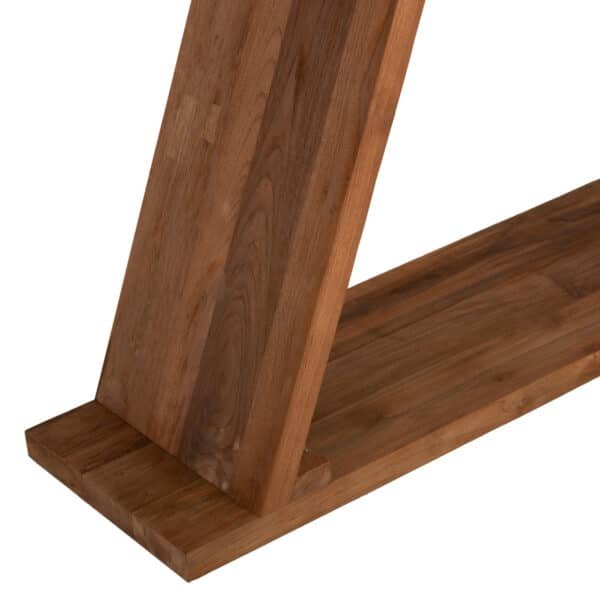 ΚΟΝΣΟΛΑ ΑΠΟ ΞΥΛΟ ΤΕΑΚ ΦΥΣΙΚΟ ΧΡΩΜΑ HM9555 220x50x90Υεκ. - Image 7