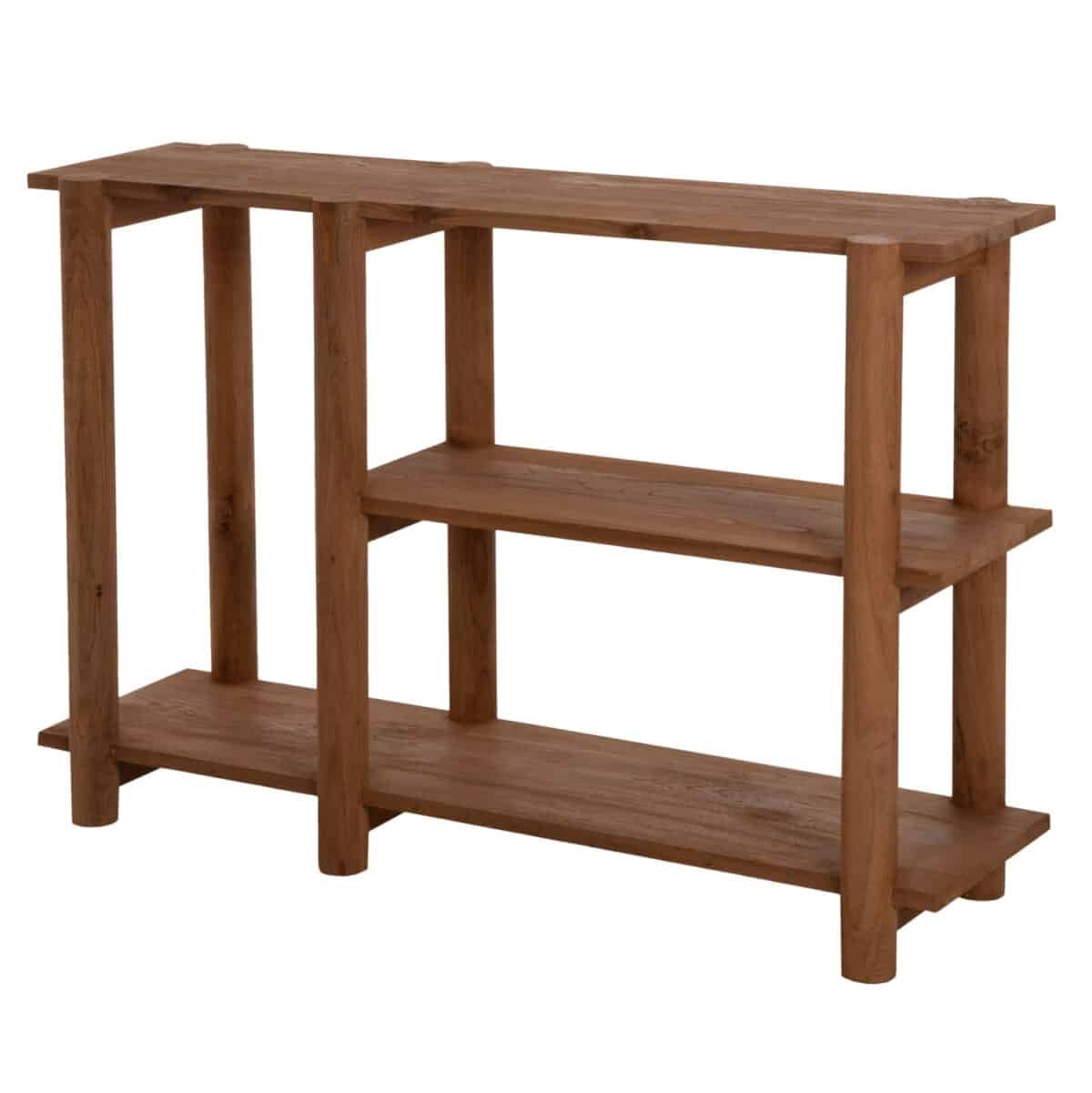 ΚΟΝΣΟΛΑ KUTAI HM9638 ΑΝΑΚΥΚΛΩΜΕΝΟ ΞΥΛΟ ΤΕΑΚ ΣΕ ΦΥΣΙΚΟ RUSTIC 120x35x80Yεκ. - Image 4