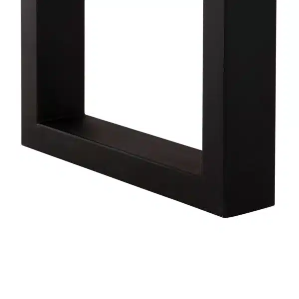 ΚΟΝΣΟΛΑ SHIRE HM9800 ΑΝΑΚΥΚΛΩΜΕΝΟ ΞΥΛΟ TEAK-ΜΑΥΡΕΣ ΜΕΤΑΛΛΙΚΕΣ ΒΑΣΕΙΣ 240x50x90Yεκ - Image 8