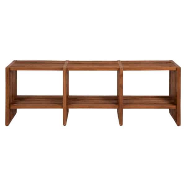 ΚΟΝΣΟΛΑ TV NYA HM9831 ΜΑΣΙΦ ΞΥΛΟ TEAK ΣΕ ΦΥΣΙΚΟ ΧΡΩΜΑ 130x29,5x46Υ εκ. - Image 3