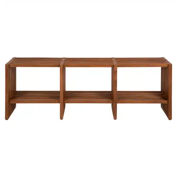 ΚΟΝΣΟΛΑ TV NYA HM9831 ΜΑΣΙΦ ΞΥΛΟ TEAK ΣΕ ΦΥΣΙΚΟ ΧΡΩΜΑ 130x29,5x46Υ εκ. - Image 3