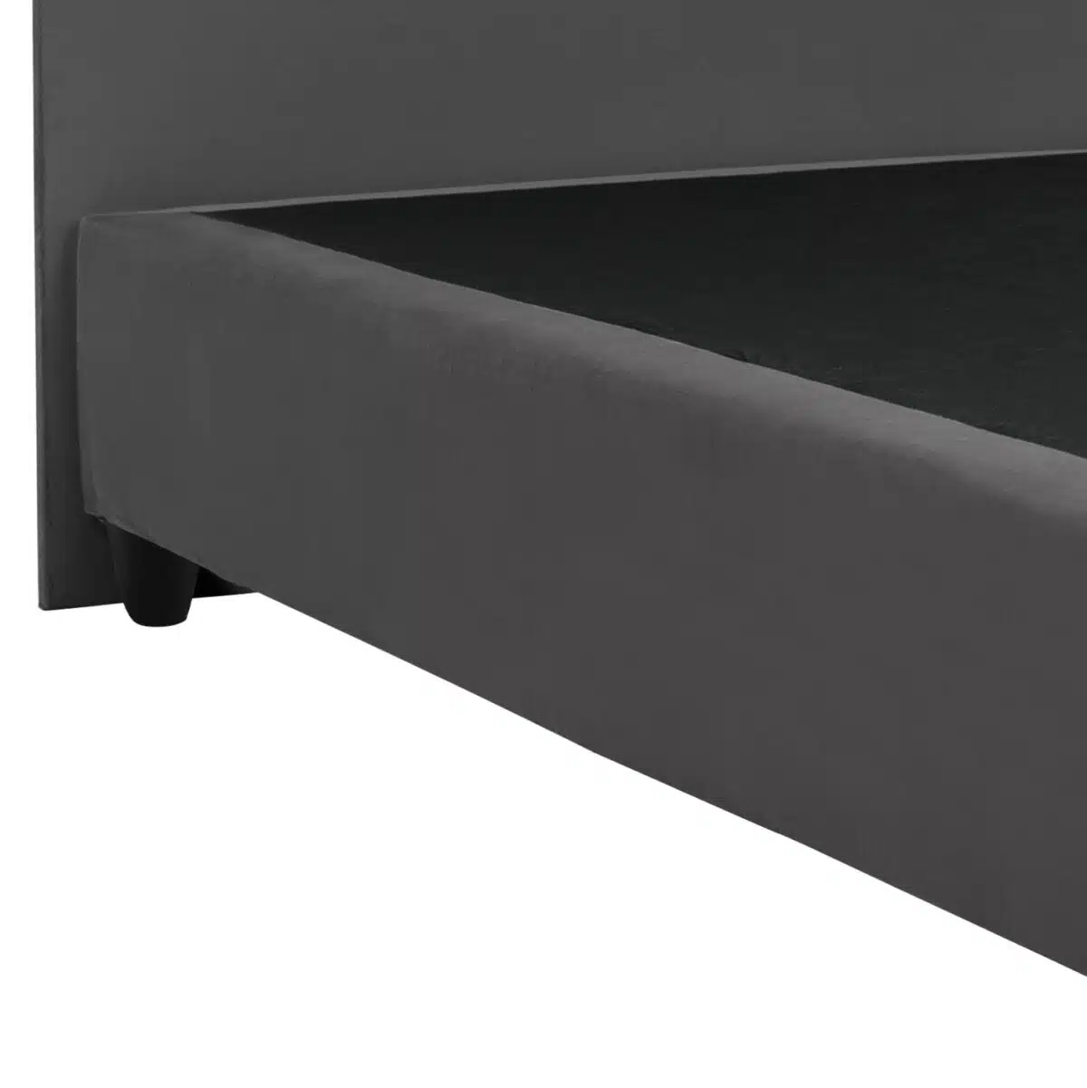 ΚΡΕΒΑΤΙ DOLORES ΑΠΟ ΓΚΡΙ ΒΕΛΟΥΔΟ HM637.10 ΓΙΑ ΣΤΡΩΜΑ 150x200 εκ. - Image 5