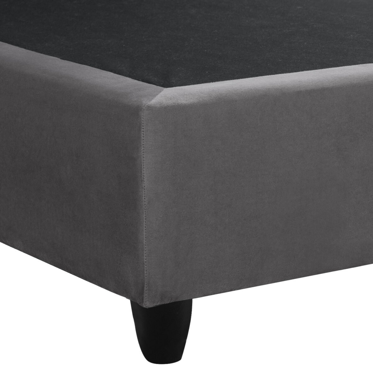 ΚΡΕΒΑΤΙ DOLORES ΑΠΟ ΓΚΡΙ ΒΕΛΟΥΔΟ HM637.10 ΓΙΑ ΣΤΡΩΜΑ 150x200 εκ. - Image 6