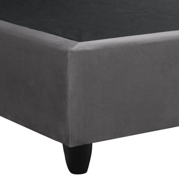 ΚΡΕΒΑΤΙ MALENA ΑΠΟ ΓΚΡΙ ΒΕΛΟΥΔΟ HM638.10 ΓΙΑ ΣΤΡΩΜΑ 150x200 εκ. - Image 6