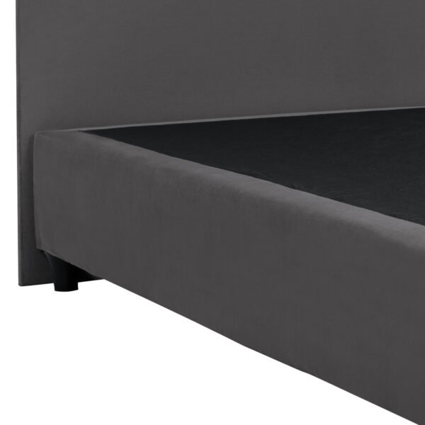 ΚΡΕΒΑΤΙ MALENA ΑΠΟ ΓΚΡΙ ΒΕΛΟΥΔΟ HM651.10 ΓΙΑ ΣΤΡΩΜΑ 90x200 εκ. - Image 4