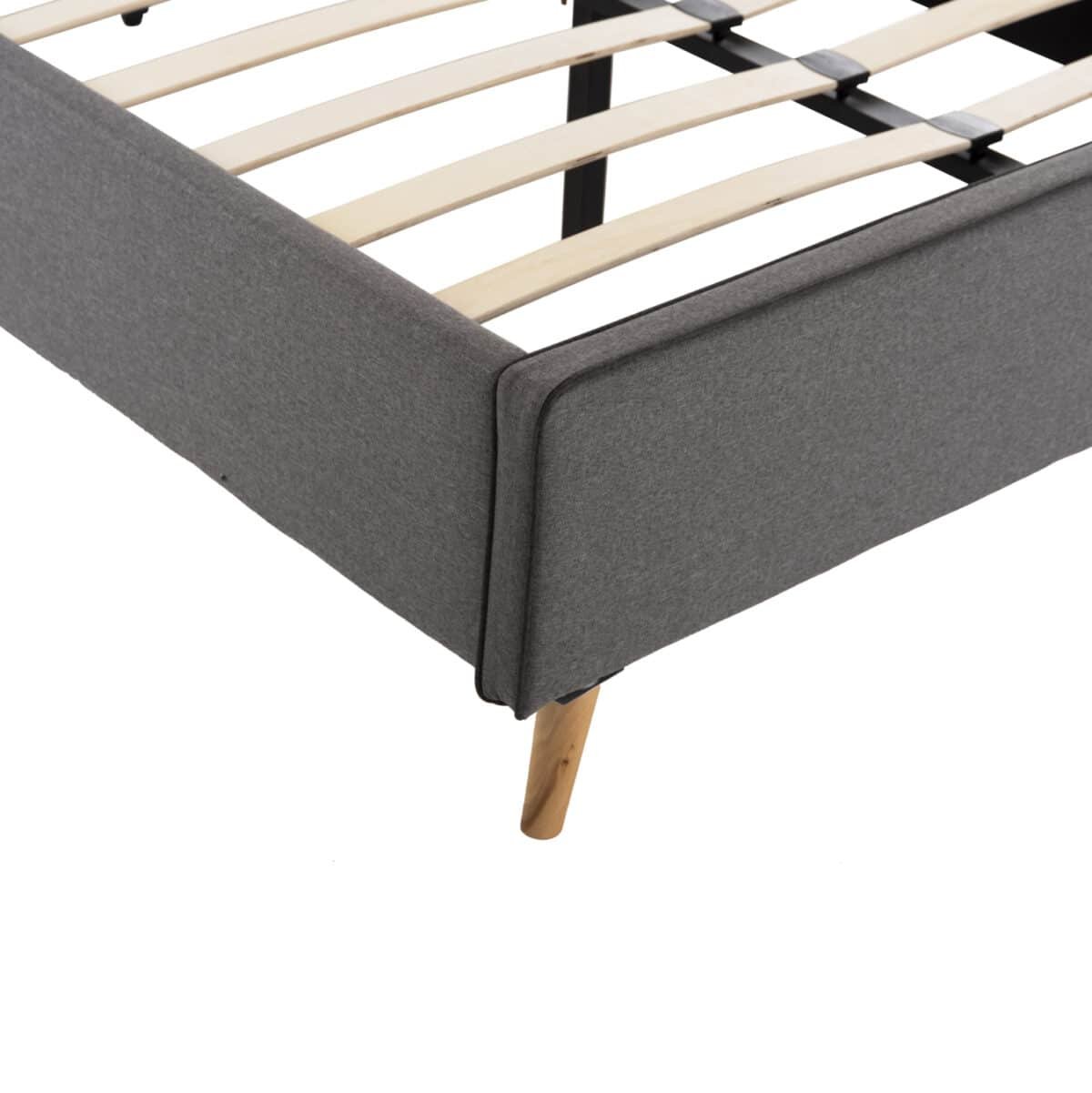 ΚΡΕΒΑΤΙ MAYLIN ΑΠΟ ΓΚΡΙ ΥΦΑΣΜΑ & ΣΚ. ΓΚΡΙ ΡΕΛΙ HM598.10 ΓΙΑ ΣΤΡΩΜΑ 120x200 EK. - Image 6