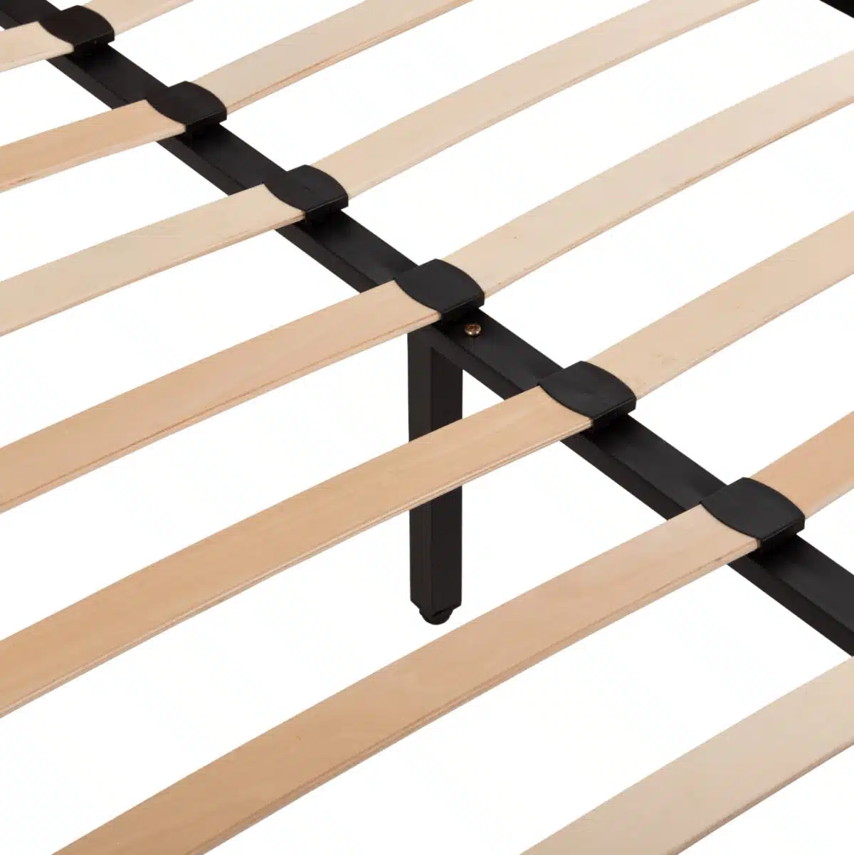 ΚΡΕΒΑΤΙ INDRA ΑΠΟ ΜΠΕΖ ΥΦΑΣΜΑ & ΚΑΦΕ ΡΕΛΙ HM662.02 ΓΙΑ ΣΤΡΩΜΑ 160x200 EK. - Image 9