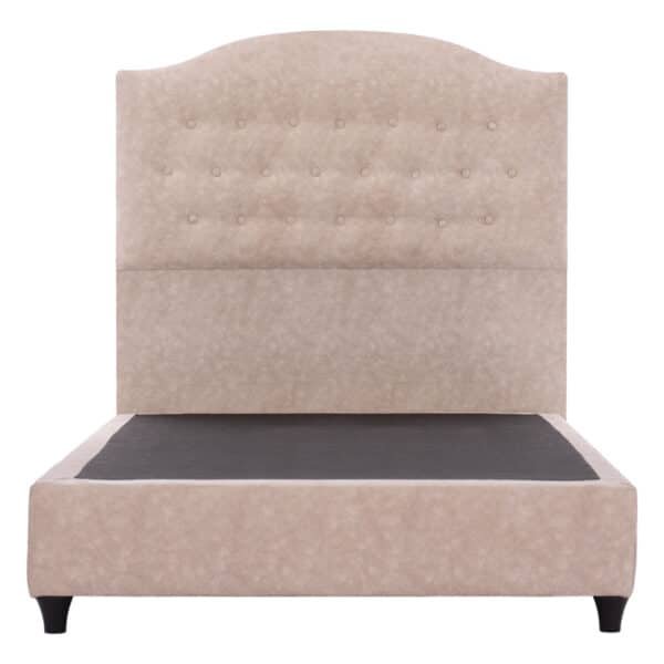 ΚΡΕΒΑΤΙ MALENA ΑΠΟ ΜΠΕΖ ΥΦΑΣΜΑ NUBUCK HM647.22 ΓΙΑ ΣΤΡΩΜΑ 120x200 εκ. - Image 4