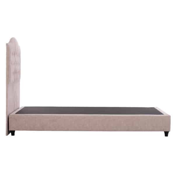 ΚΡΕΒΑΤΙ MALENA ΑΠΟ ΜΠΕΖ ΥΦΑΣΜΑ NUBUCK HM647.22 ΓΙΑ ΣΤΡΩΜΑ 120x200 εκ. - Image 5