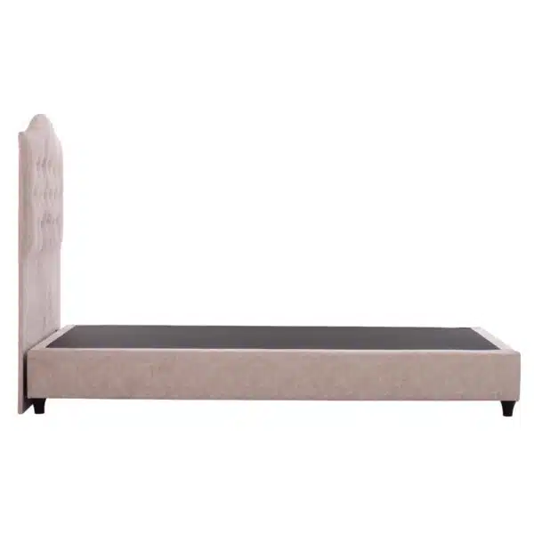 ΚΡΕΒΑΤΙ MALENA ΑΠΟ ΜΠΕΖ ΥΦΑΣΜΑ NUBUCK HM647.22 ΓΙΑ ΣΤΡΩΜΑ 120x200 εκ. - Image 5