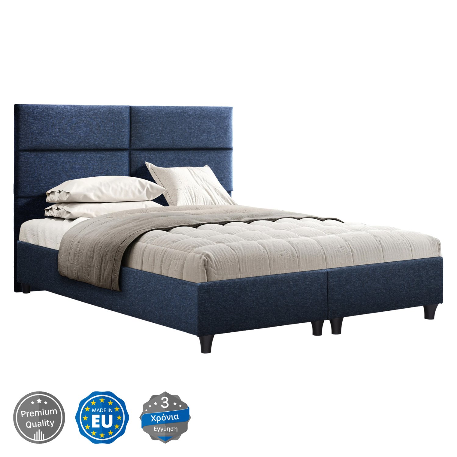 ΚΡΕΒΑΤΙ MILO ΑΠΟ ΜΠΛΕ ΥΦΑΣΜΑ HM616.08 ΓΙΑ ΣΤΡΩΜΑ 160x200 εκ. ΚΡΕΒΑΤΙ MILO ΑΠΟ ΜΠΛΕ ΥΦΑΣΜΑ HM616.08 ΓΙΑ ΣΤΡΩΜΑ 160x200 εκ.