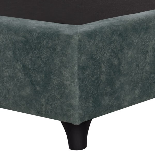 ΚΡΕΒΑΤΙ MALENA ΑΠΟ ΠΡΑΣΙΝΟ ΥΦΑΣΜΑ Τ. NUBUK HM651.27 ΓΙΑ ΣΤΡΩΜΑ 90x200 εκ. - Image 5